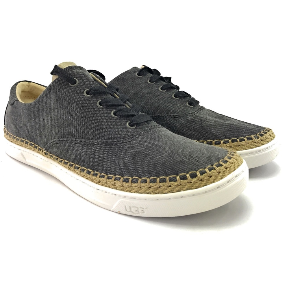 UGG Womenβs Eyan II Black Canvas Sneakers Sz 12